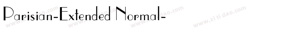Parisian-Extended Normal字体转换